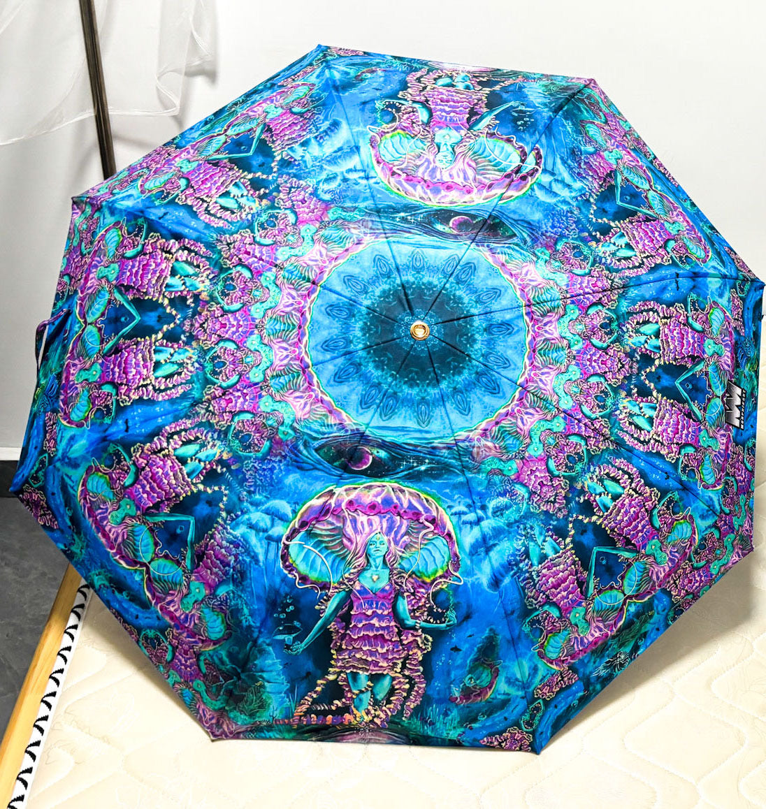 Jelly Shroom Goddess - Compactable Umbrella