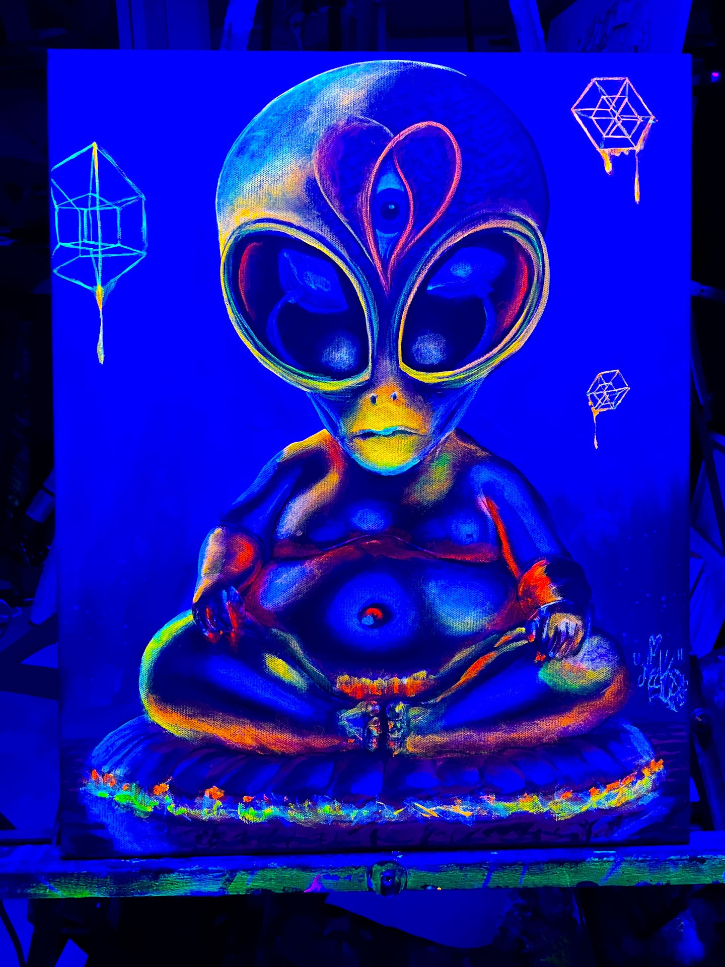 The Cosmic Buddha - Original Painting