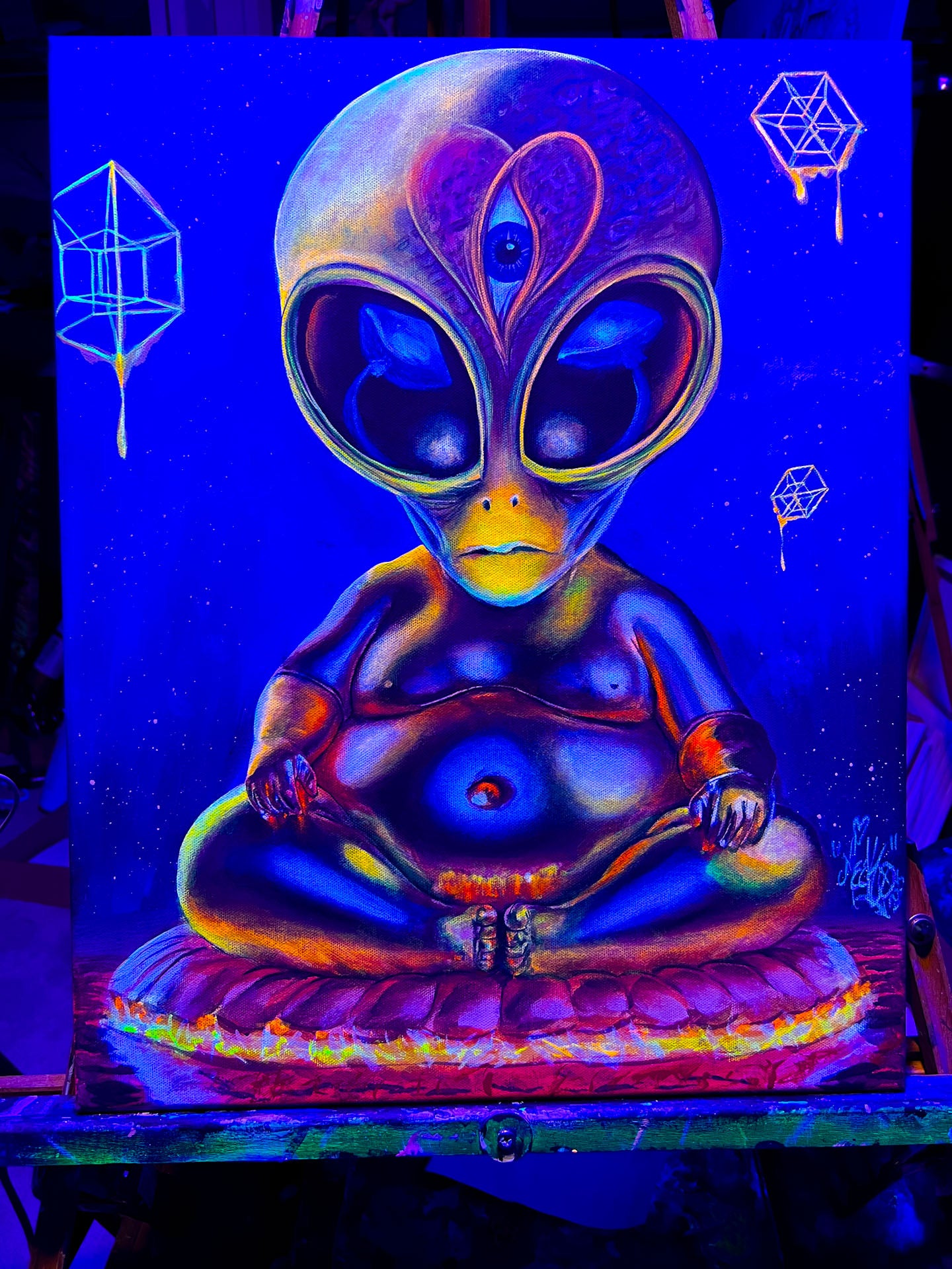 The Cosmic Buddha - Original Painting