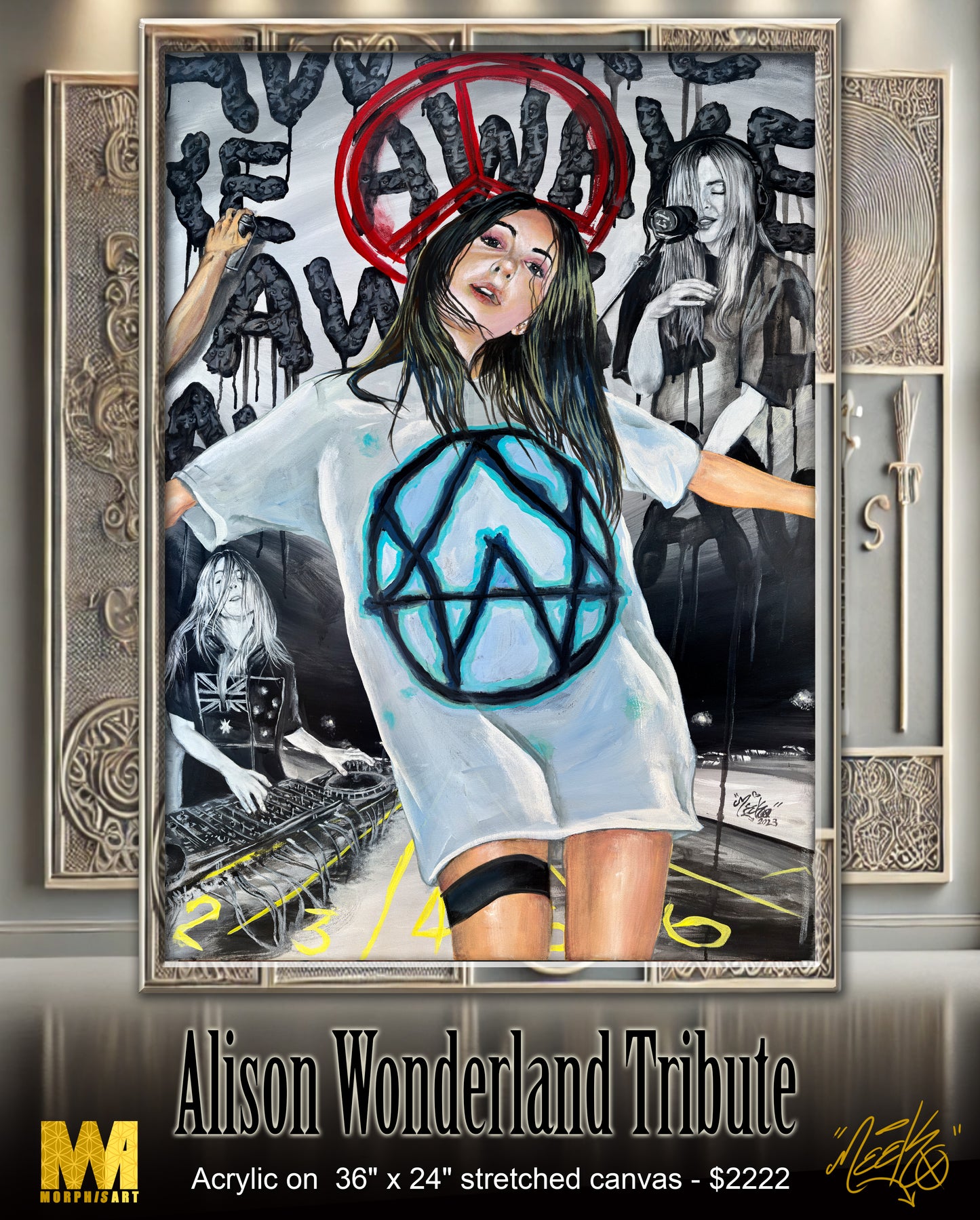 Alison Wonderland Tribute - Original Painting