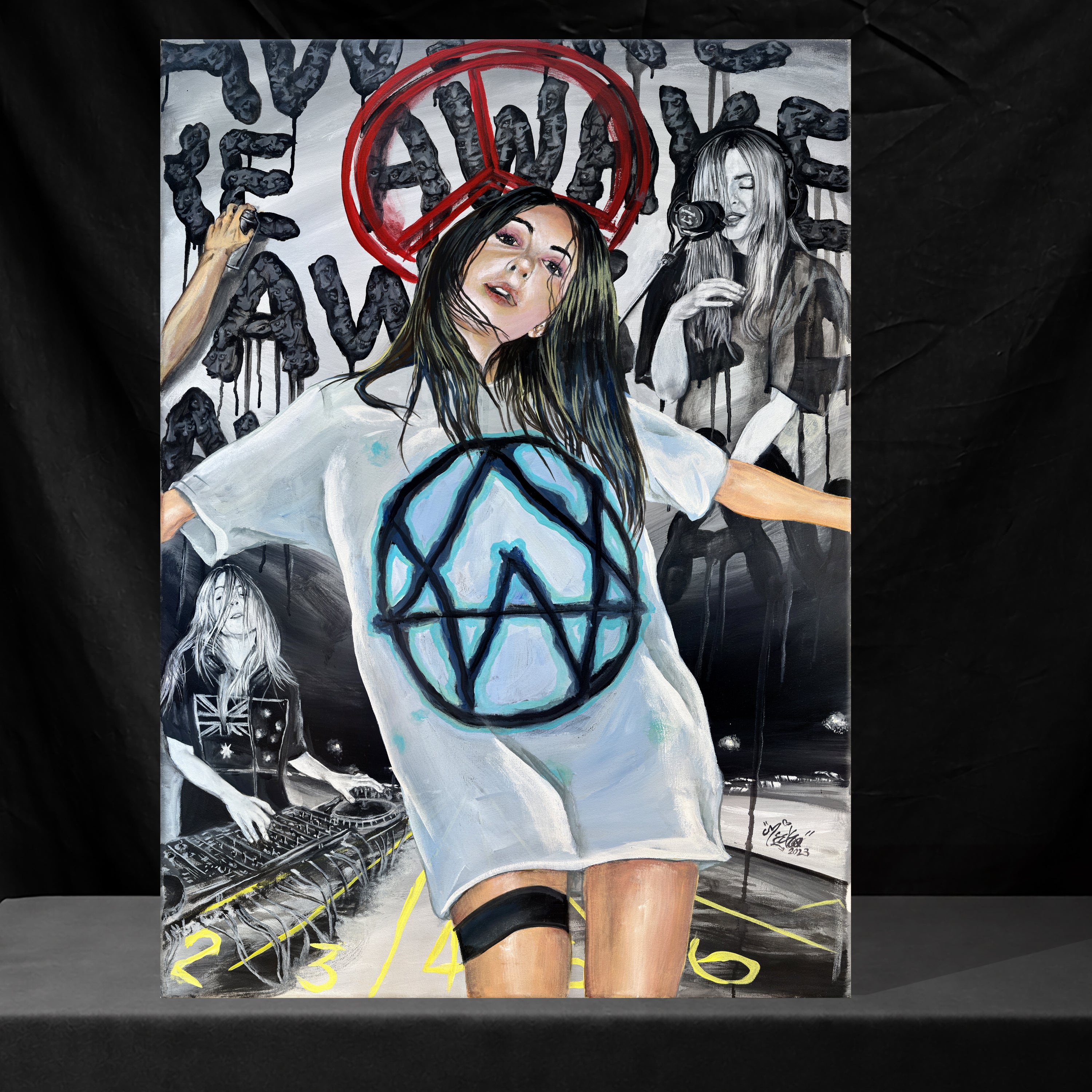 Alison Wonderland Tribute - Original Painting | 24″ x 36