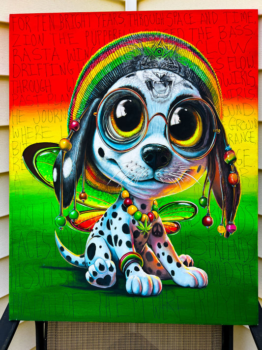 Rasta Pupperfly - Original Painting