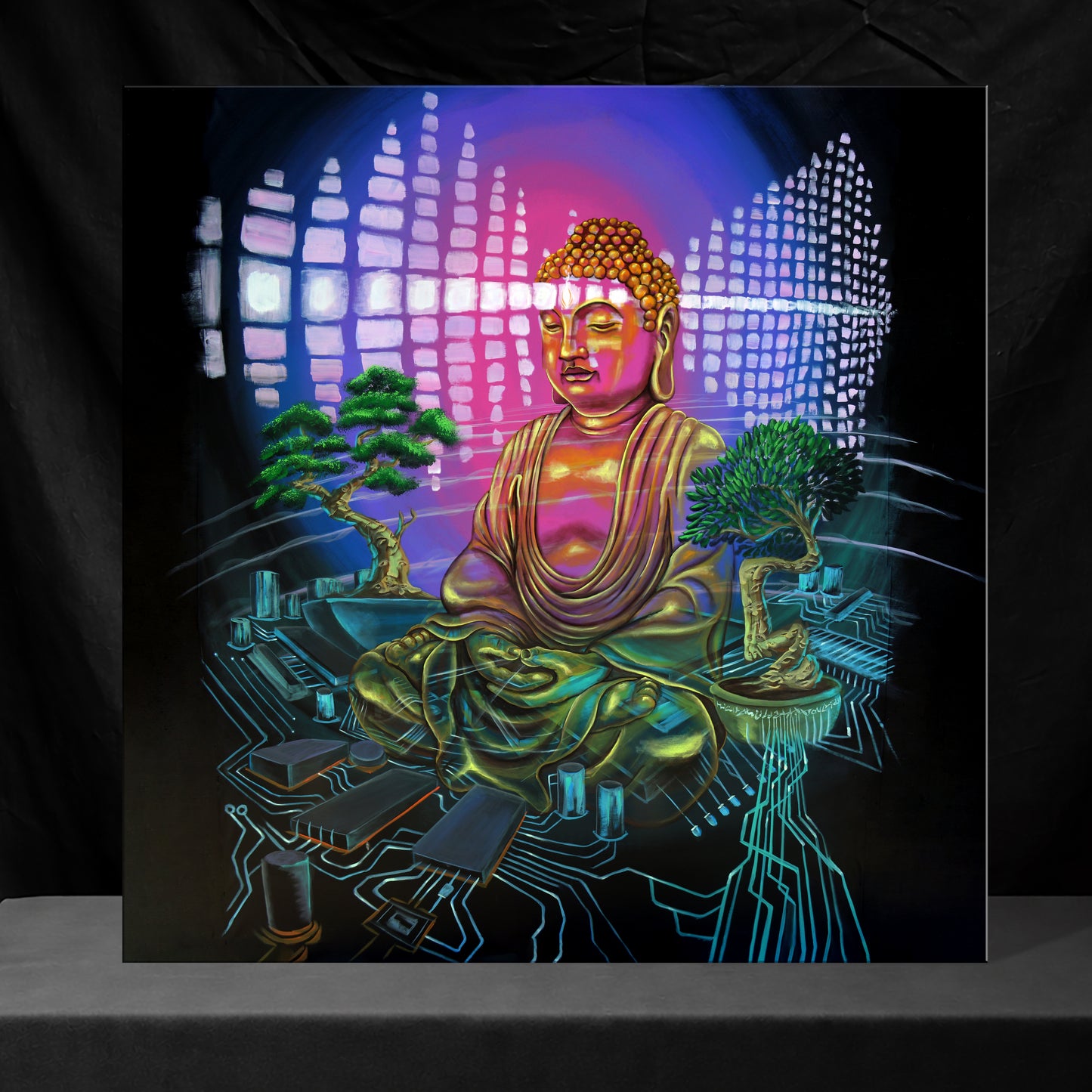 Digital Buddha - Original Painting
