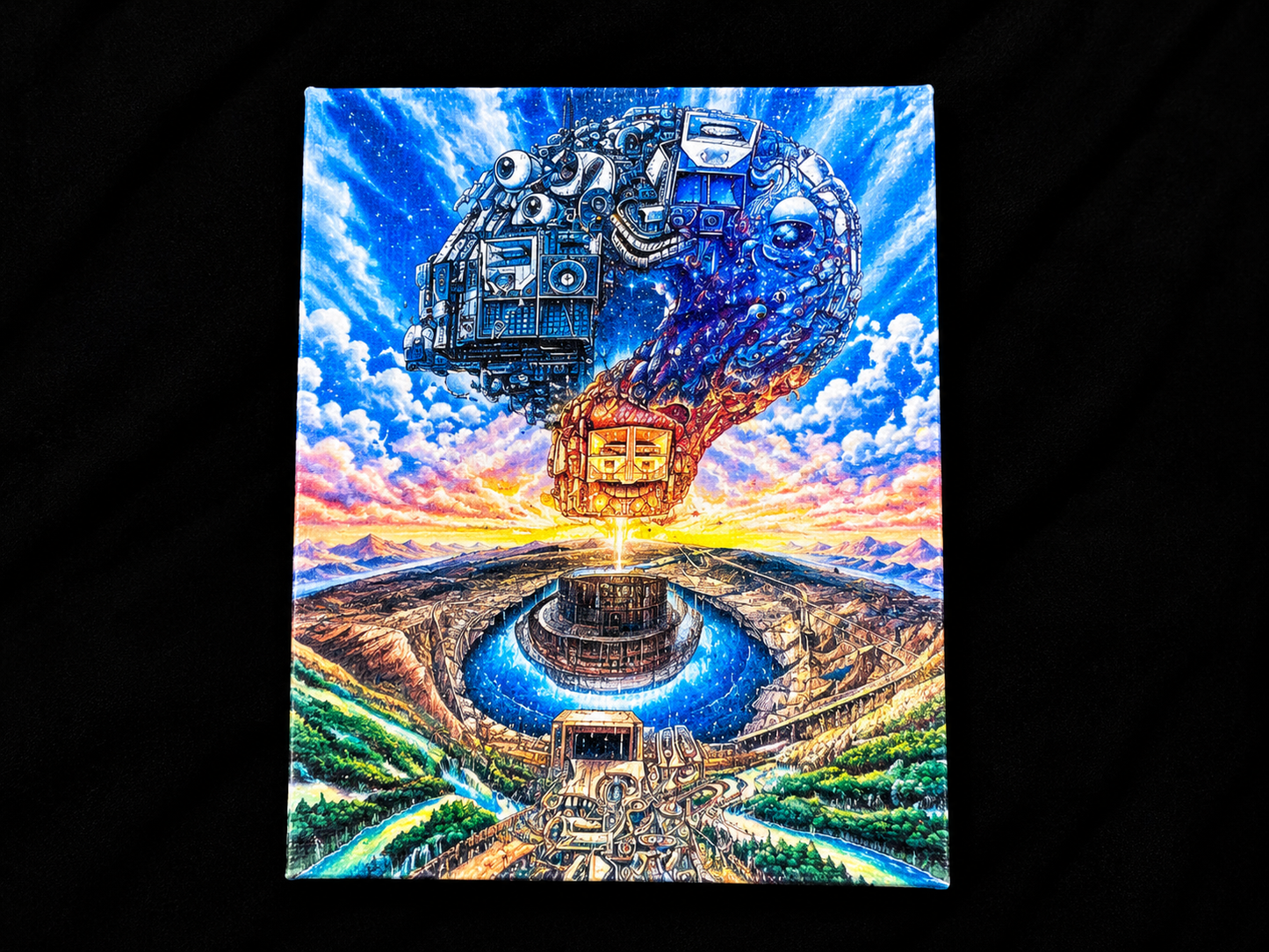 The Final Sunset - Mini Canvas Magnet