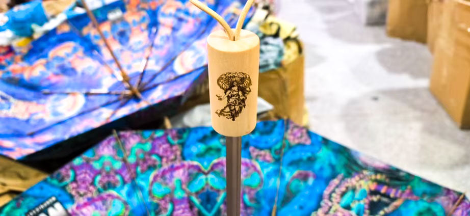 Jelly Shroom Goddess - Compactable Umbrella