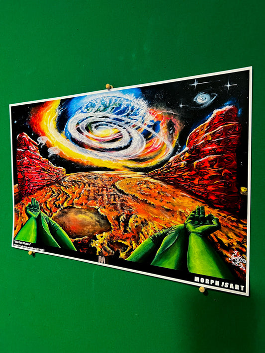 “Martian Rocks” UV Embellished Red Rocks Poster – Limited Edition of 44.4