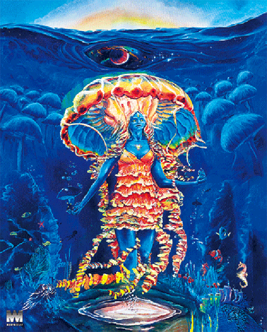 Jelly Shroom Goddess - Lenticular Print