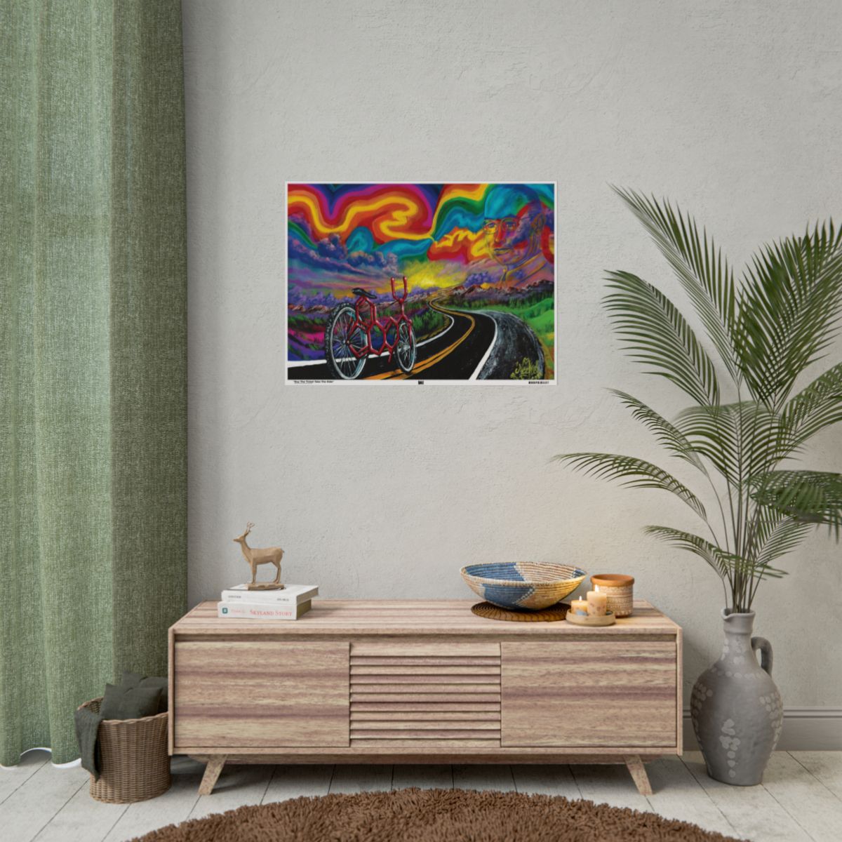 Buy The Ticket Take The Ride 32" x 24" (Horizontal) / Matte wall view