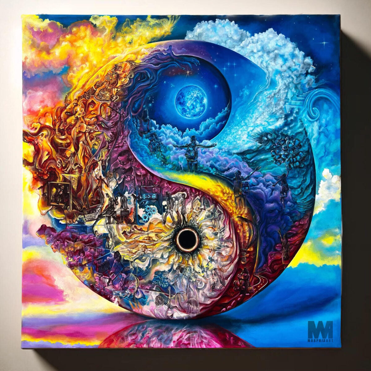 Celestial Dichotomy - Original Painting