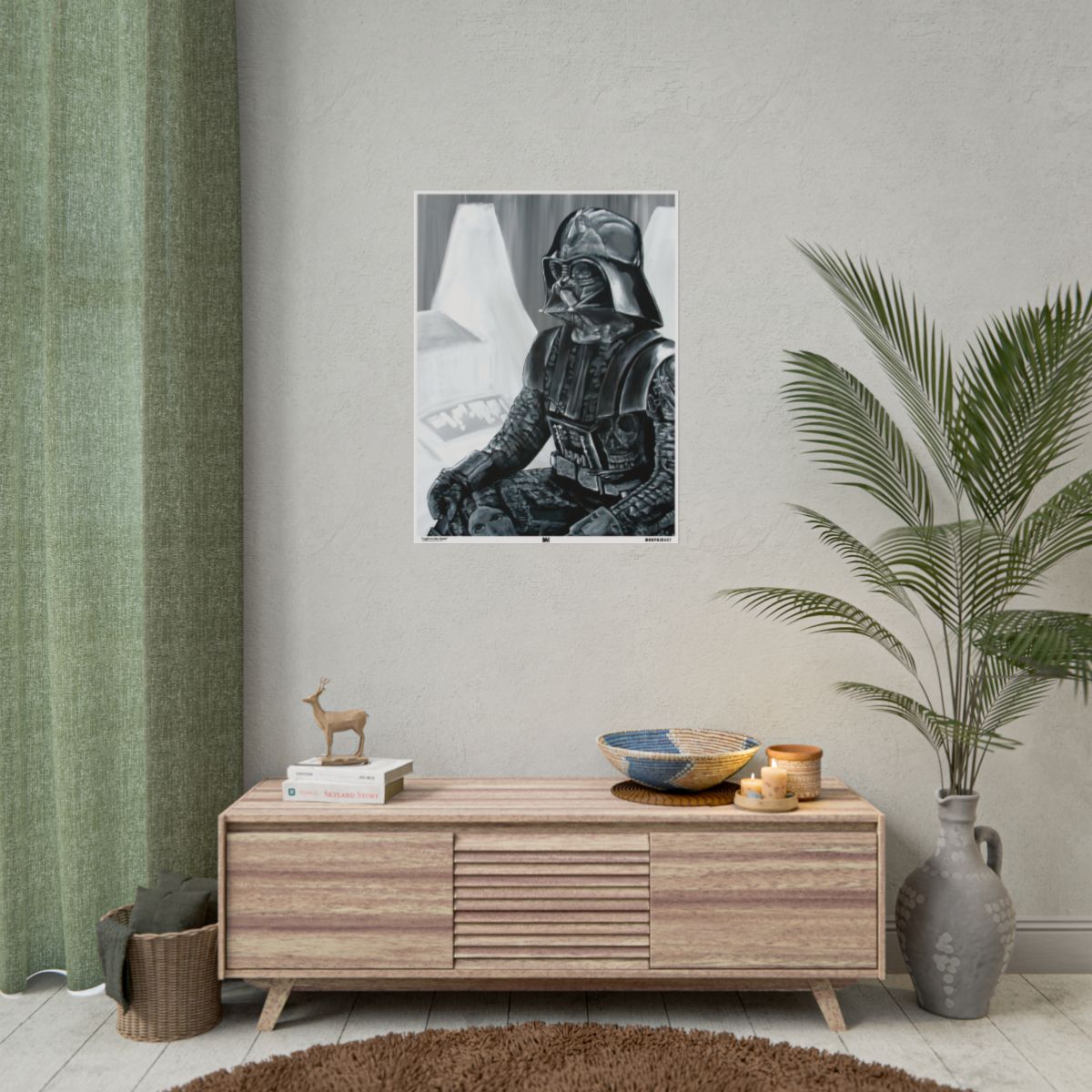 Light in the Dark 24" x 32" (Vertical) / Matte wall view