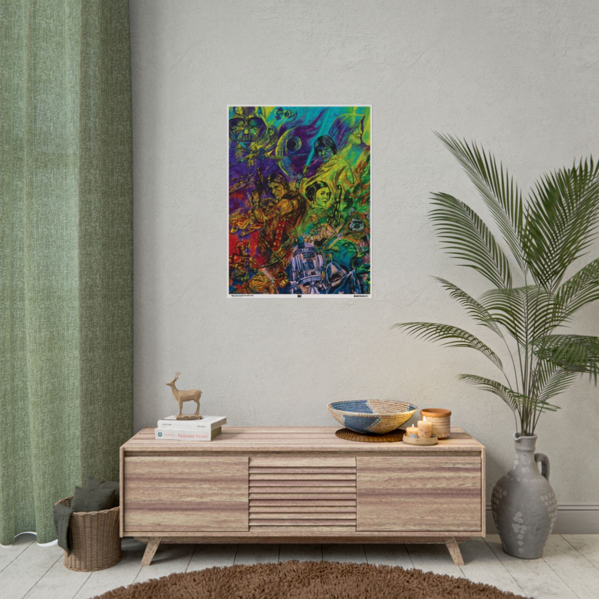 May the Fourth be with You 24" x 32" (Vertical) / Matte wall view