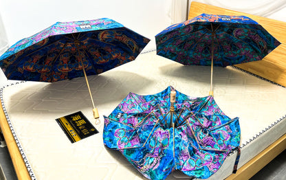 Jelly Shroom Goddess - Compactable Umbrella