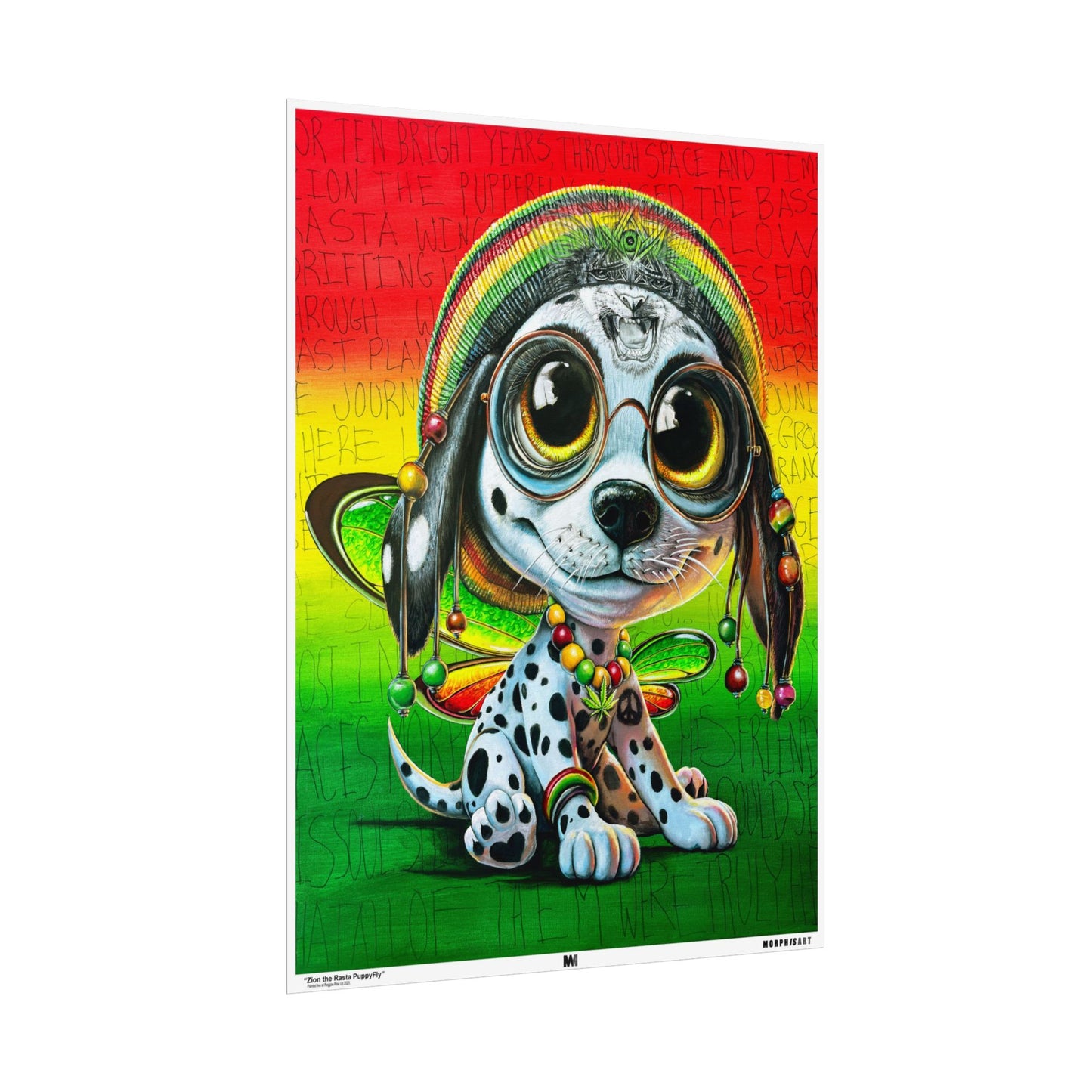 Zion the Rasta PuppyFly - Fine Art Prints