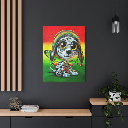 Zion the Rasta PuppyFly - Canvas Print
