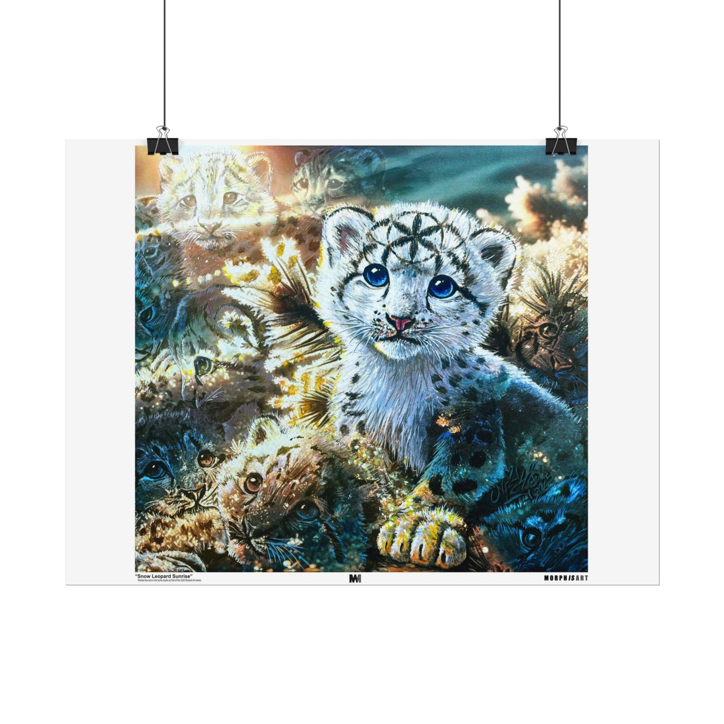 Snow Leopard Sunrise - Fine Art Prints