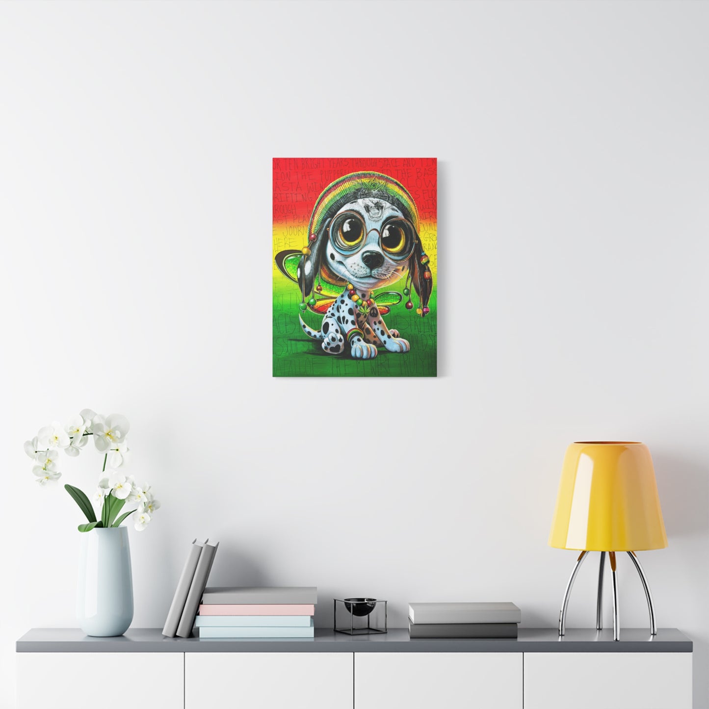 Zion the Rasta PuppyFly - Canvas Print