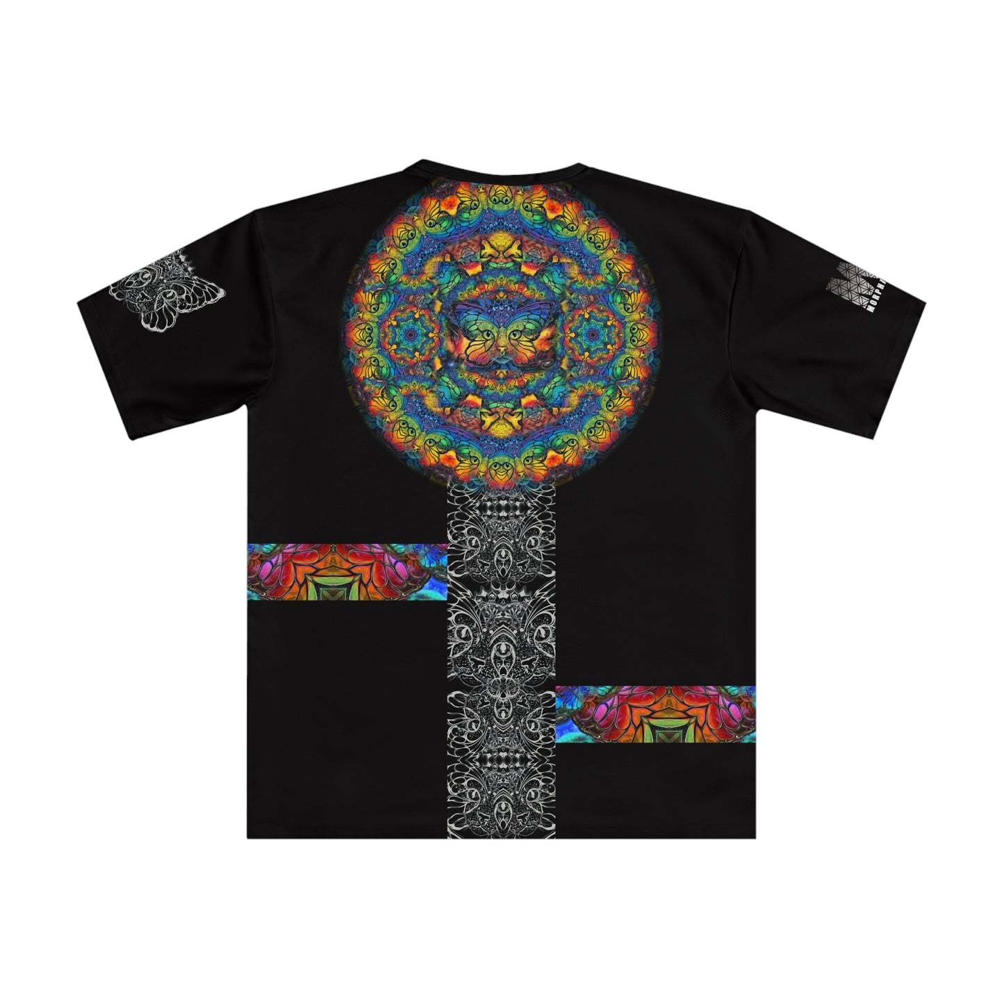 Vibrant Graphic Tee for Men, Artistic Loose Fit T-shirt, Festival Wear, Unique Gift for Him, Bohemian Style T-shirt, Casual Summer Top