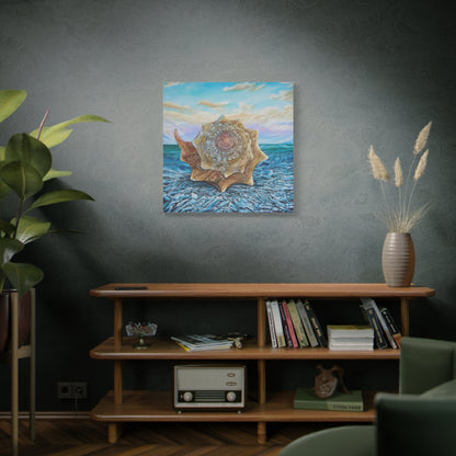 Conch Shell Vortex - Canvas Print