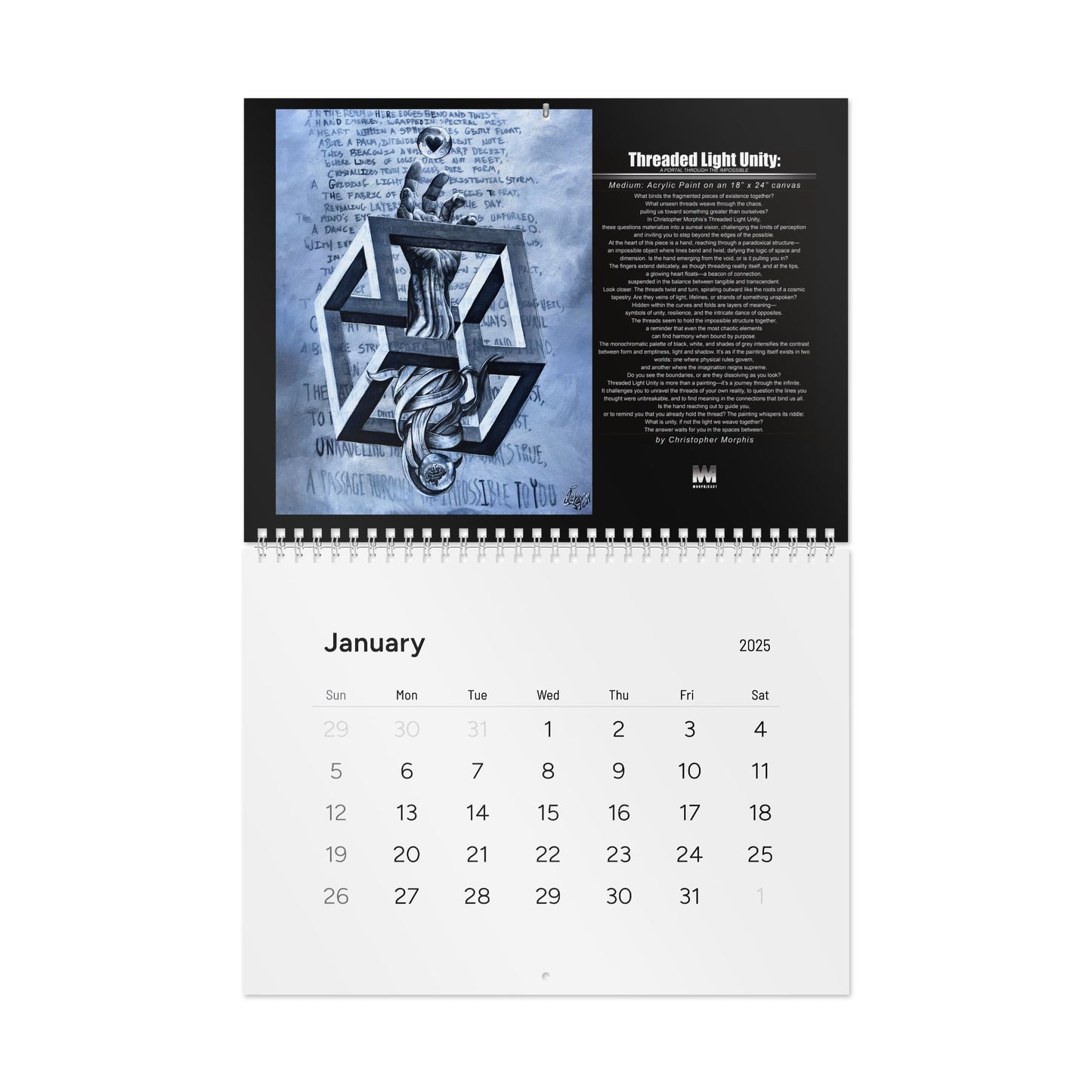 Timeless Dimensions Wall Calendar (2025)