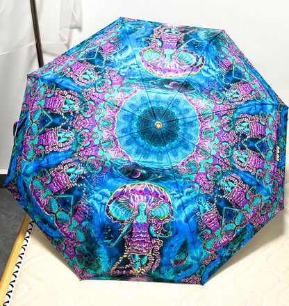 Jelly Shroom Goddess - Compactable Umbrella