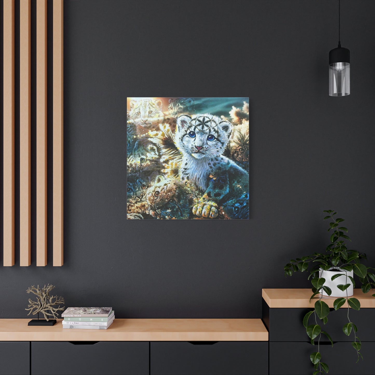 Snow Leopard Sunrise - Canvas Print