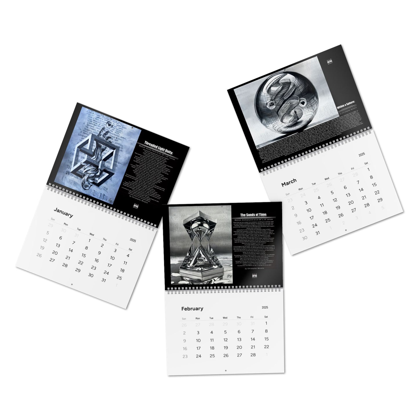 Timeless Dimensions Wall Calendar (2025)