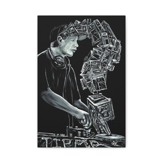 Dave Tipper Portrait - Canvas Print
