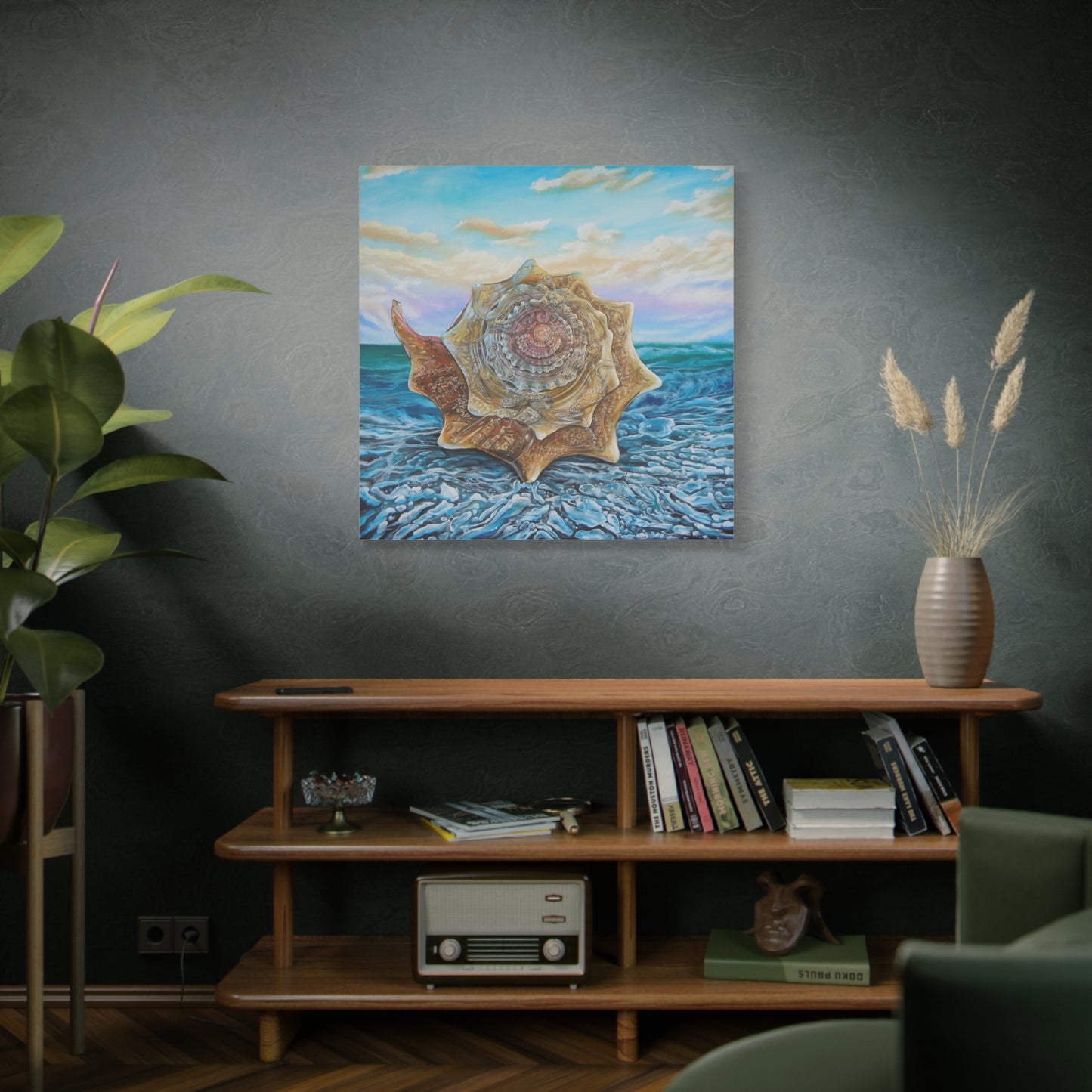 Conch Shell Vortex - Canvas Print