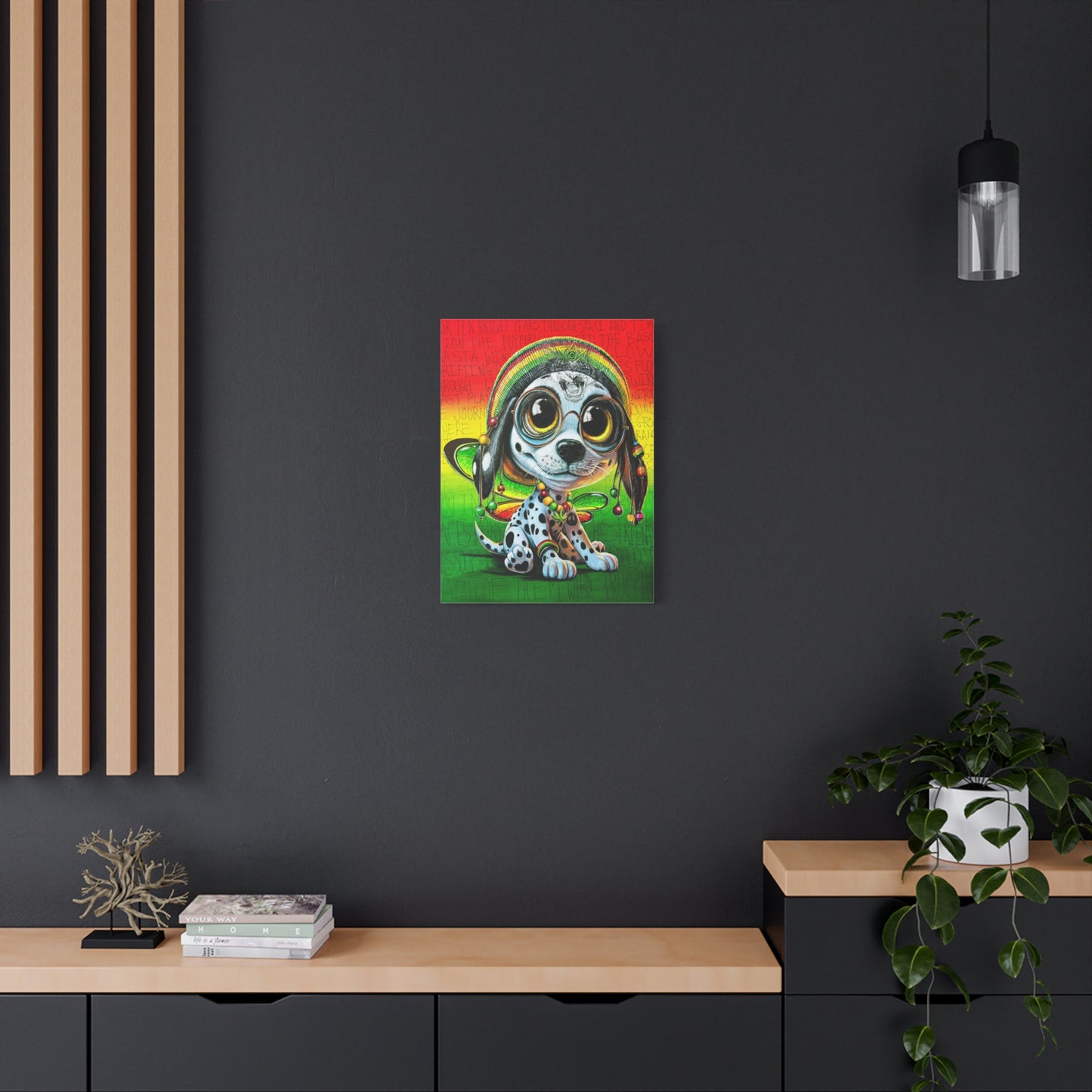 Zion the Rasta PuppyFly - Canvas Print