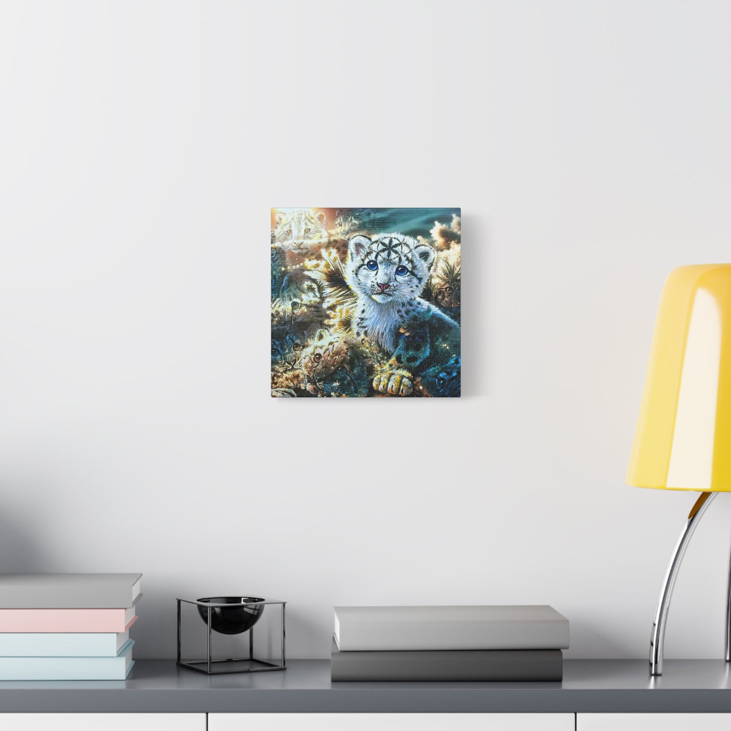 Snow Leopard Sunrise - Canvas Print