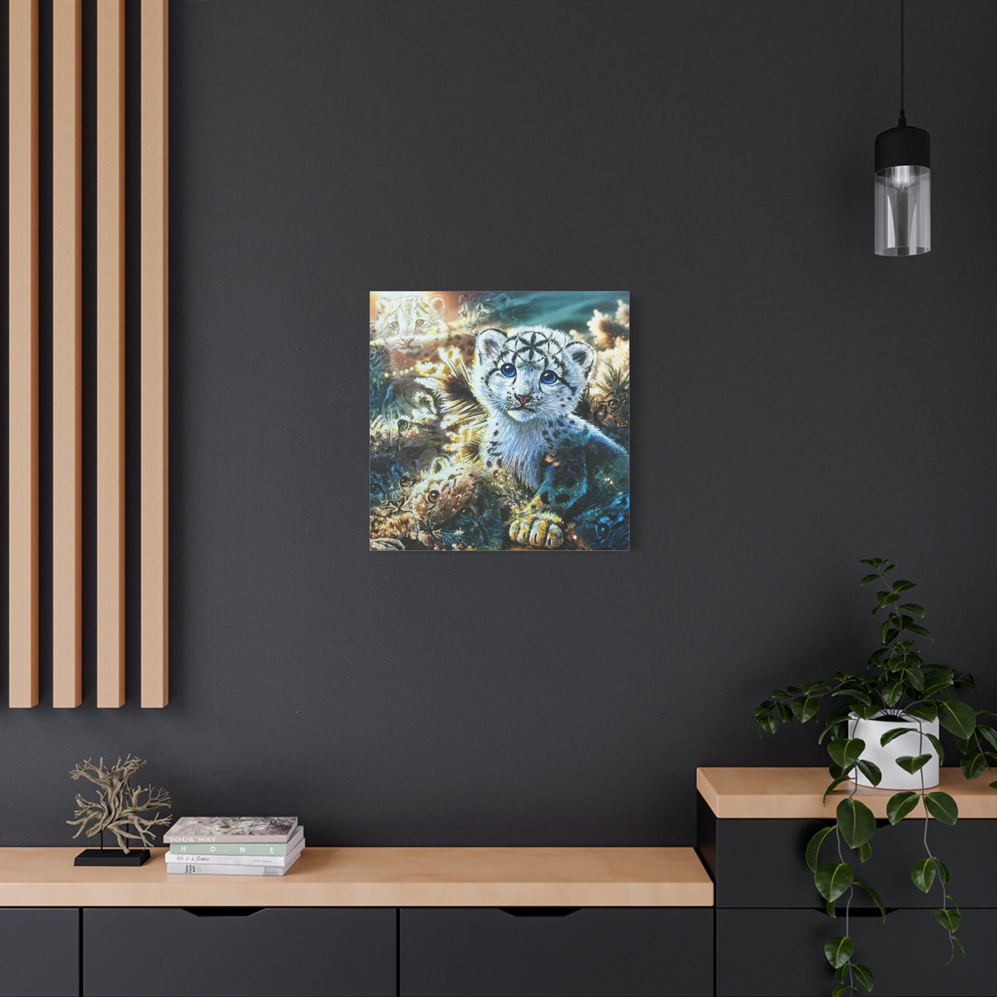 Snow Leopard Sunrise - Canvas Print