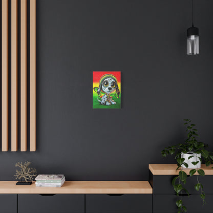 Zion the Rasta PuppyFly - Canvas Print