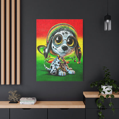 Zion the Rasta PuppyFly - Canvas Print