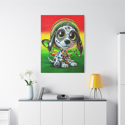 Zion the Rasta PuppyFly - Canvas Print