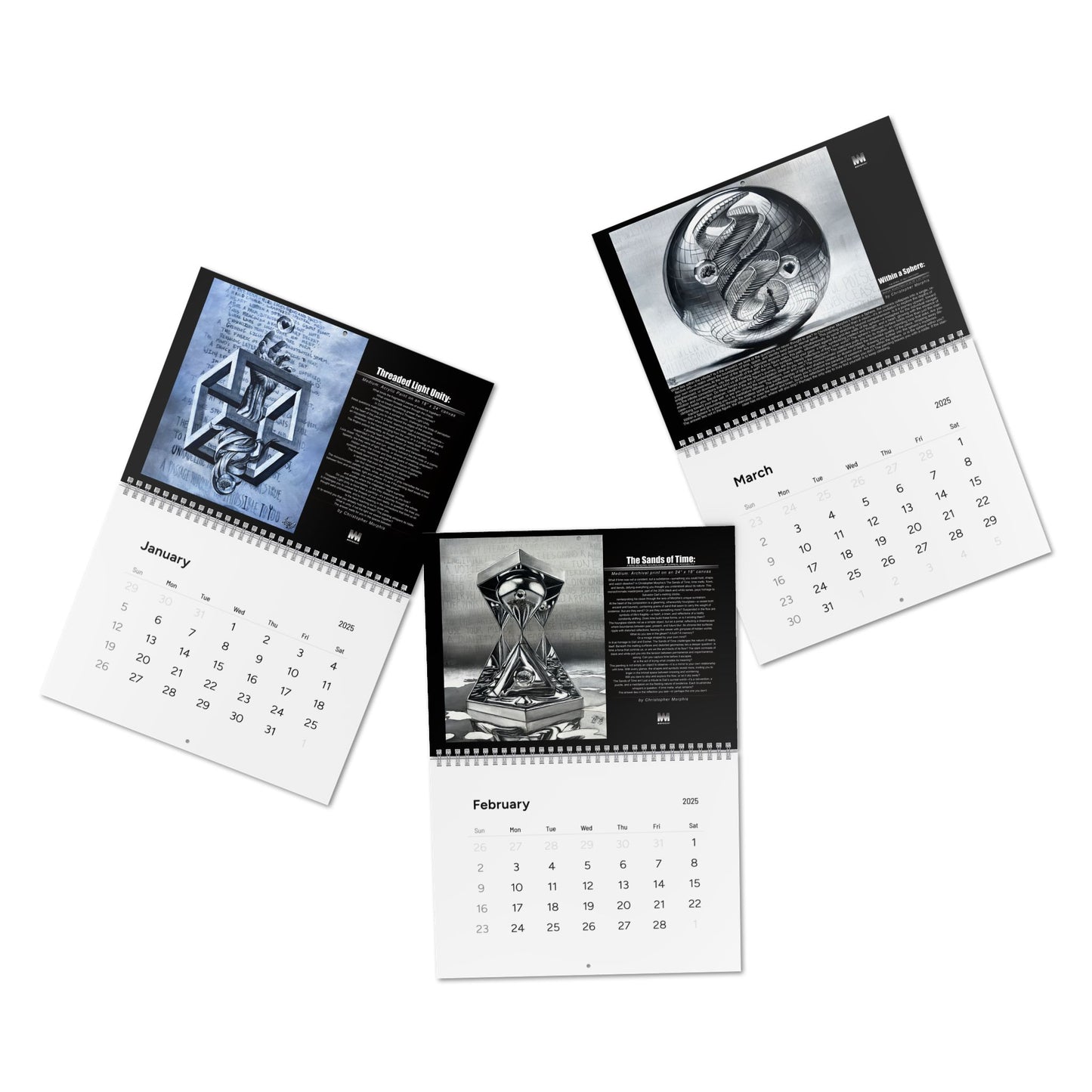 Timeless Dimensions Wall Calendar (2025)