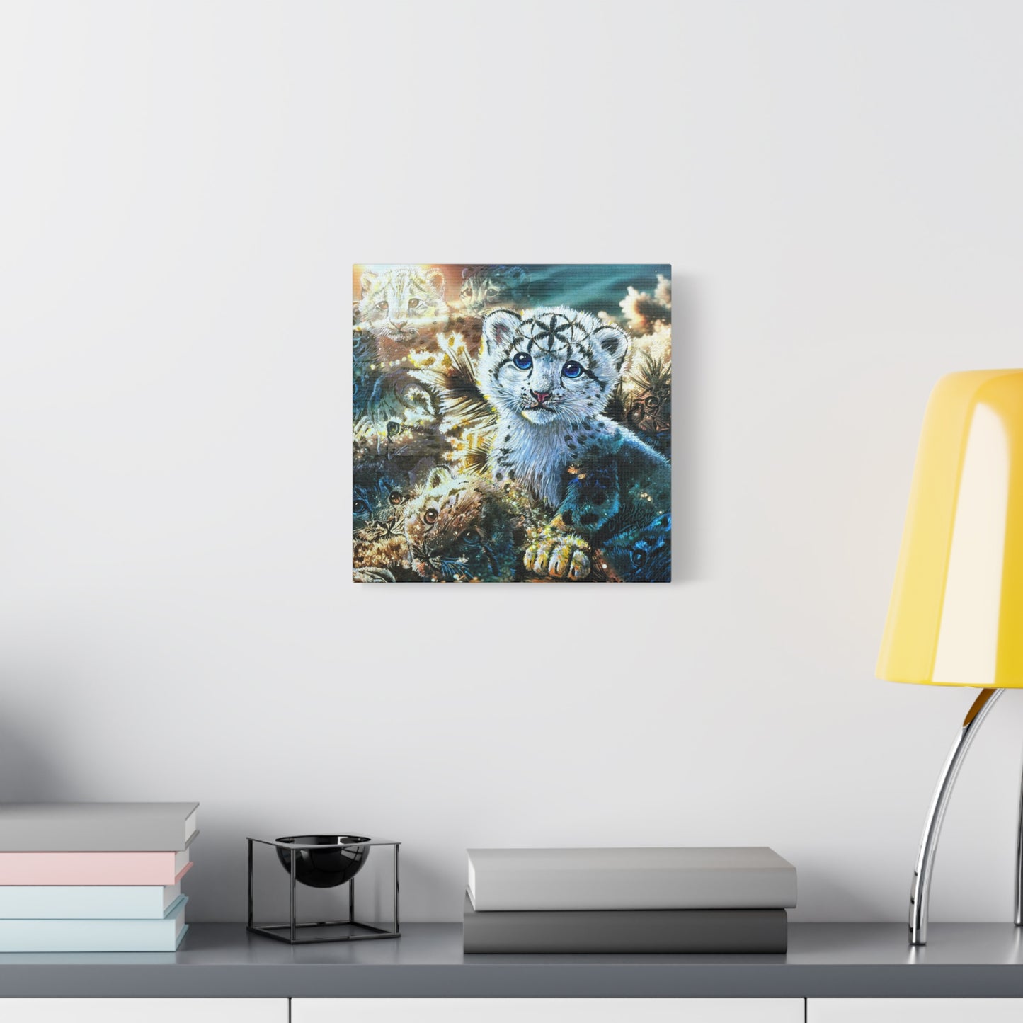 Snow Leopard Sunrise - Canvas Print