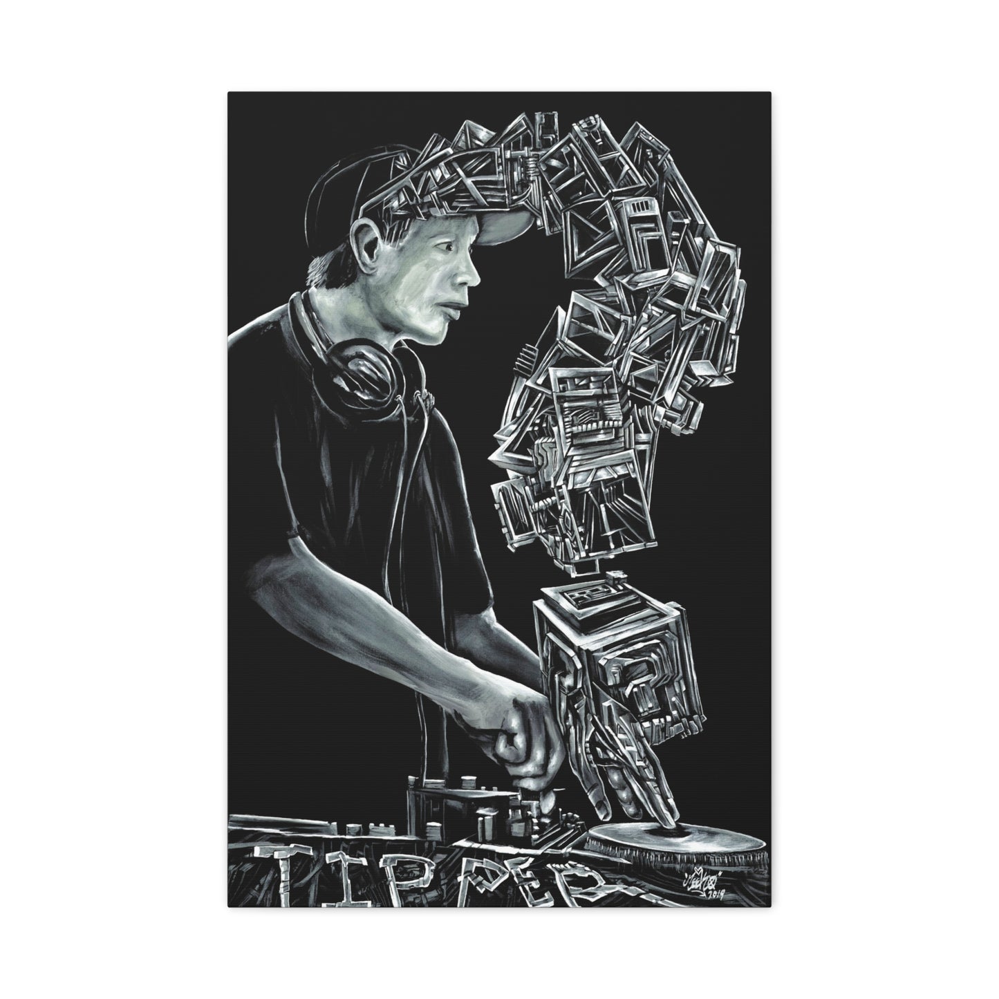 Dave Tipper Portrait - Canvas Print