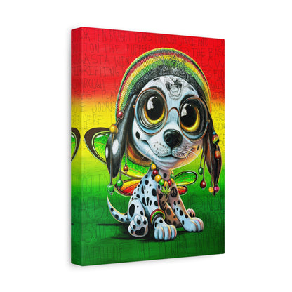 Zion the Rasta PuppyFly - Canvas Print