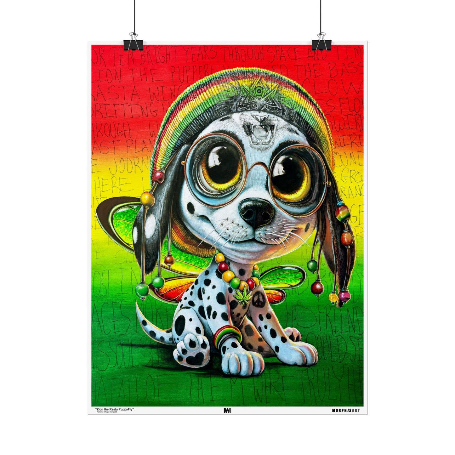 Zion the Rasta PuppyFly - Fine Art Prints