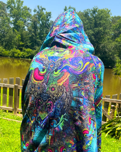 Owl Forest - Hooded Pashmina