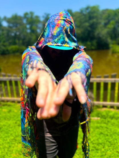 Space Catterfly - Hooded Pashmina