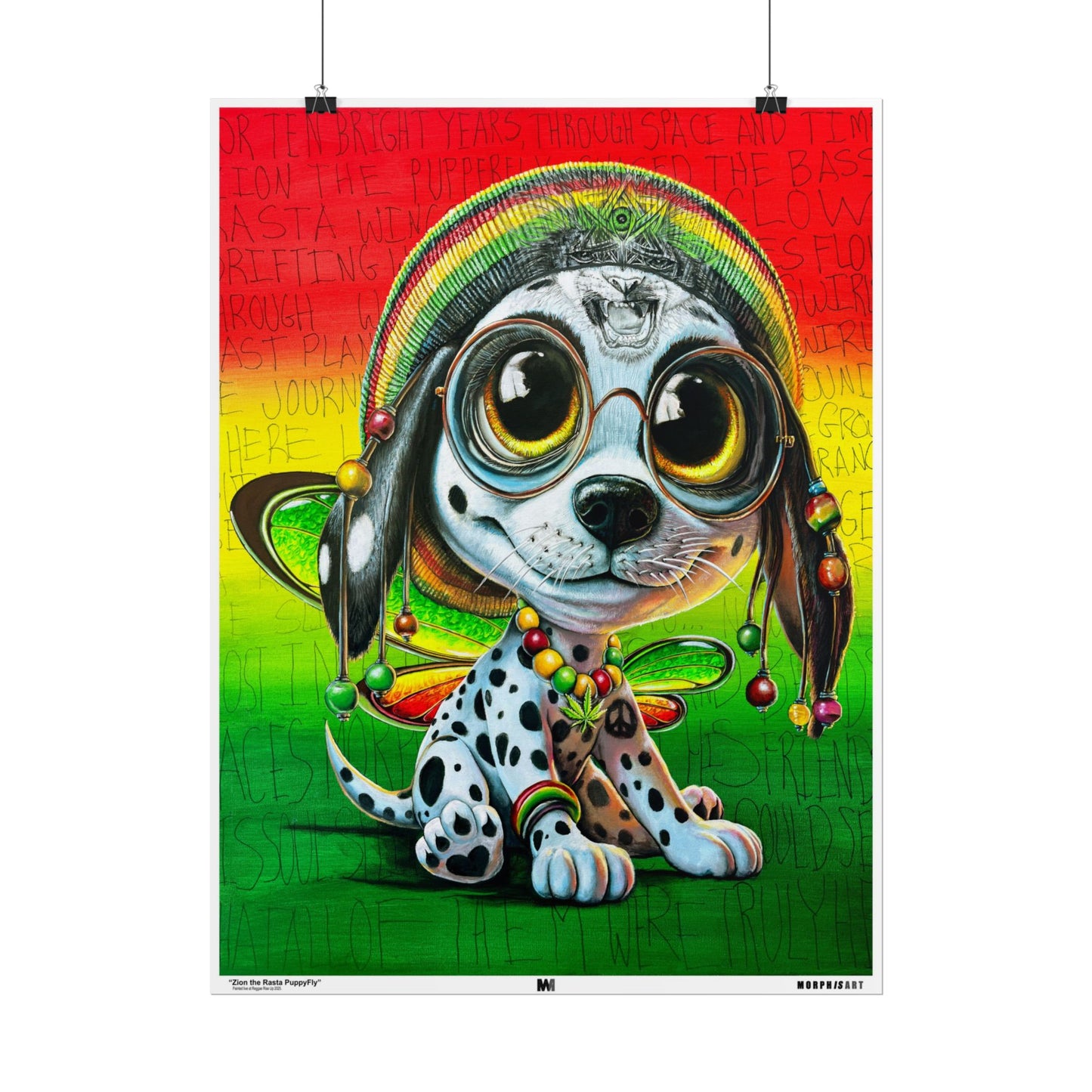 Zion the Rasta PuppyFly - Fine Art Prints