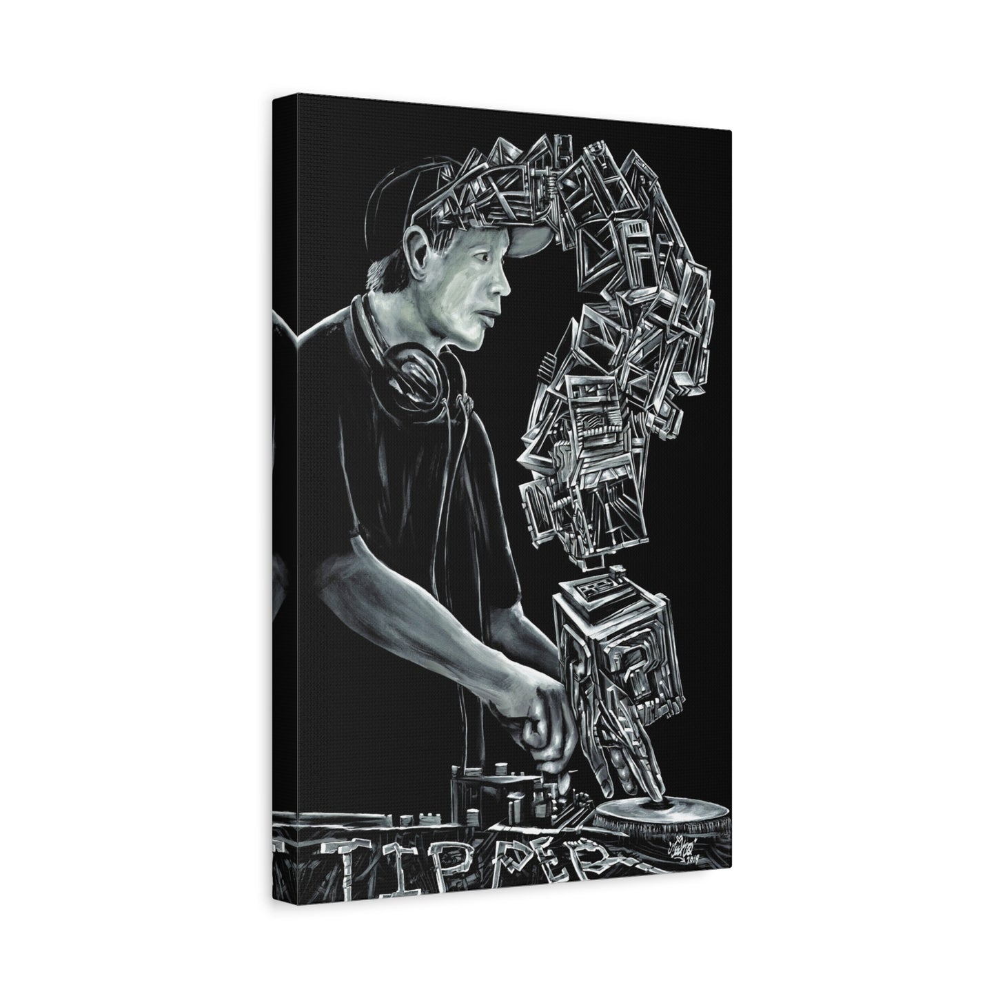 Dave Tipper Portrait - Canvas Print