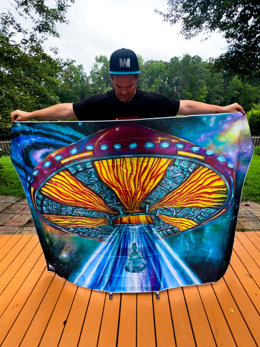 Unidentified Flying Mushroom - Tapestry