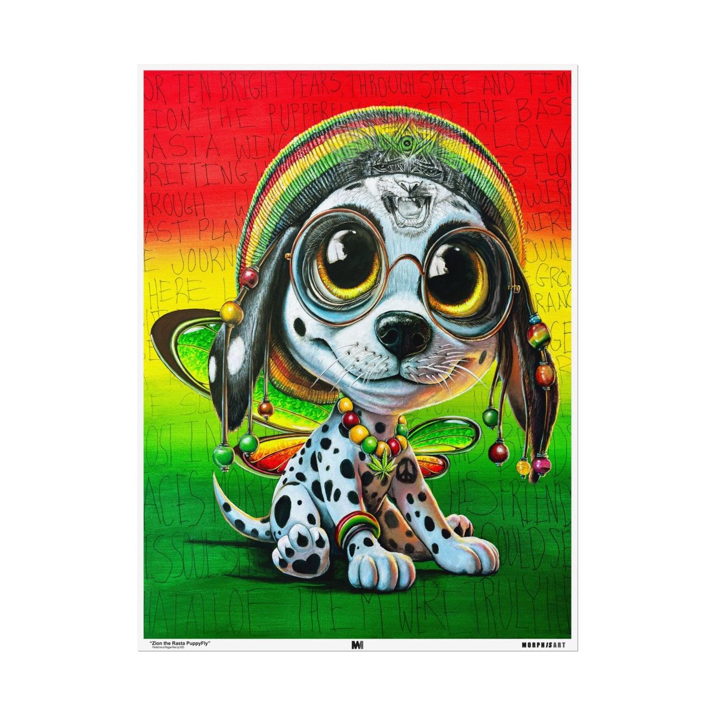 Zion the Rasta PuppyFly - Fine Art Prints