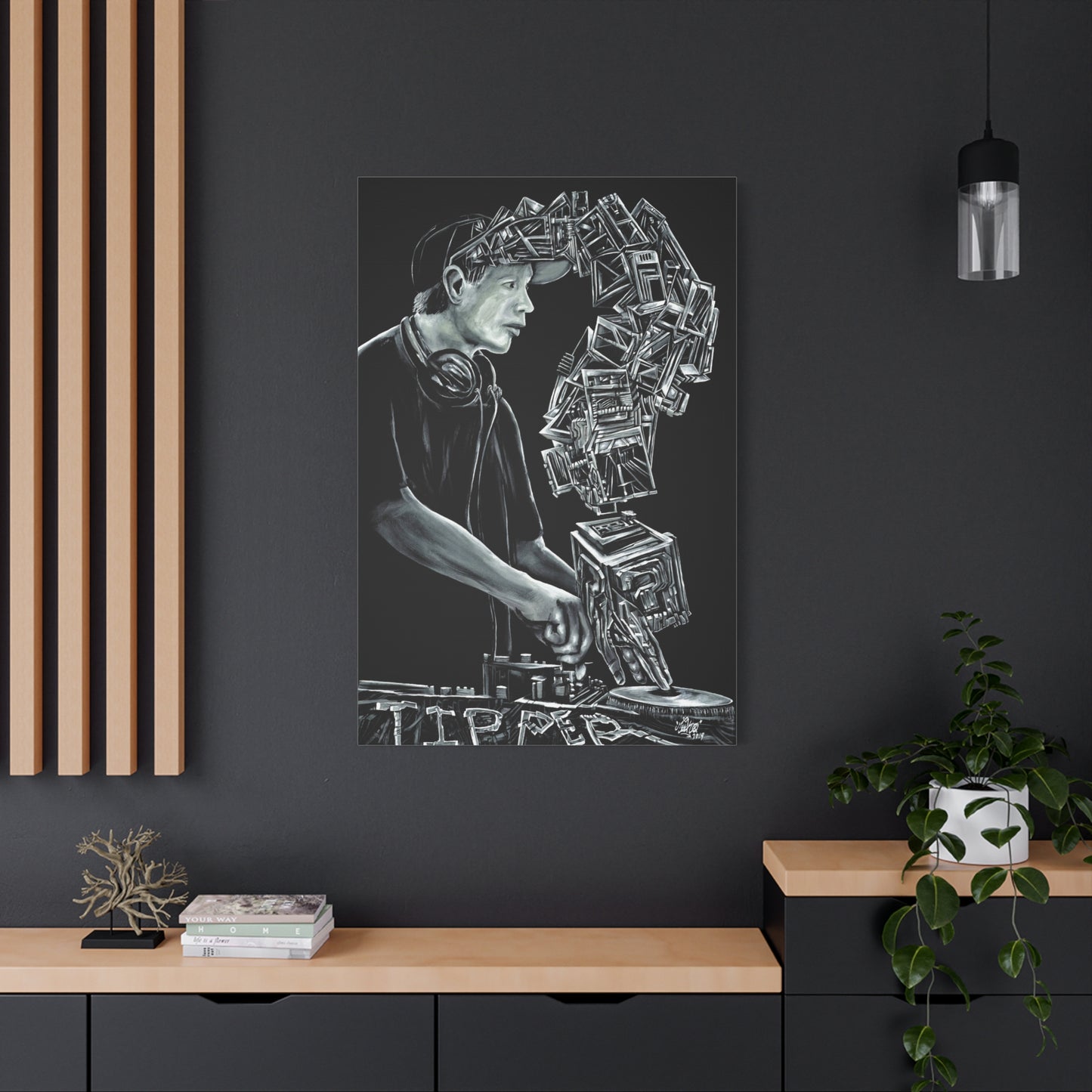 Dave Tipper Portrait - Canvas Print