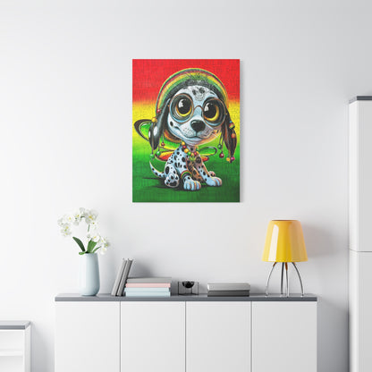 Zion the Rasta PuppyFly - Canvas Print