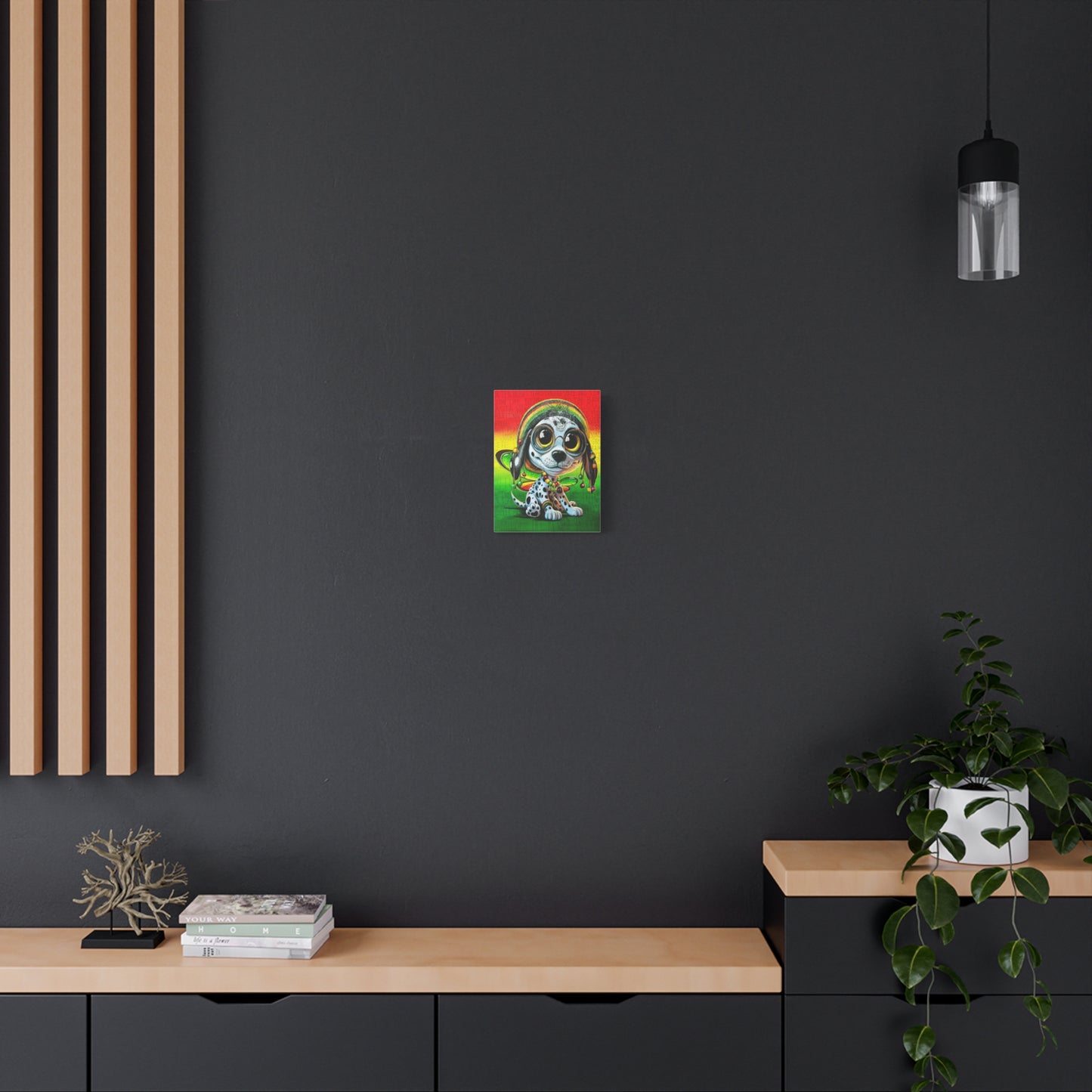 Zion the Rasta PuppyFly - Canvas Print