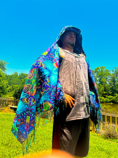 Owl Forest - Hooded Pashmina
