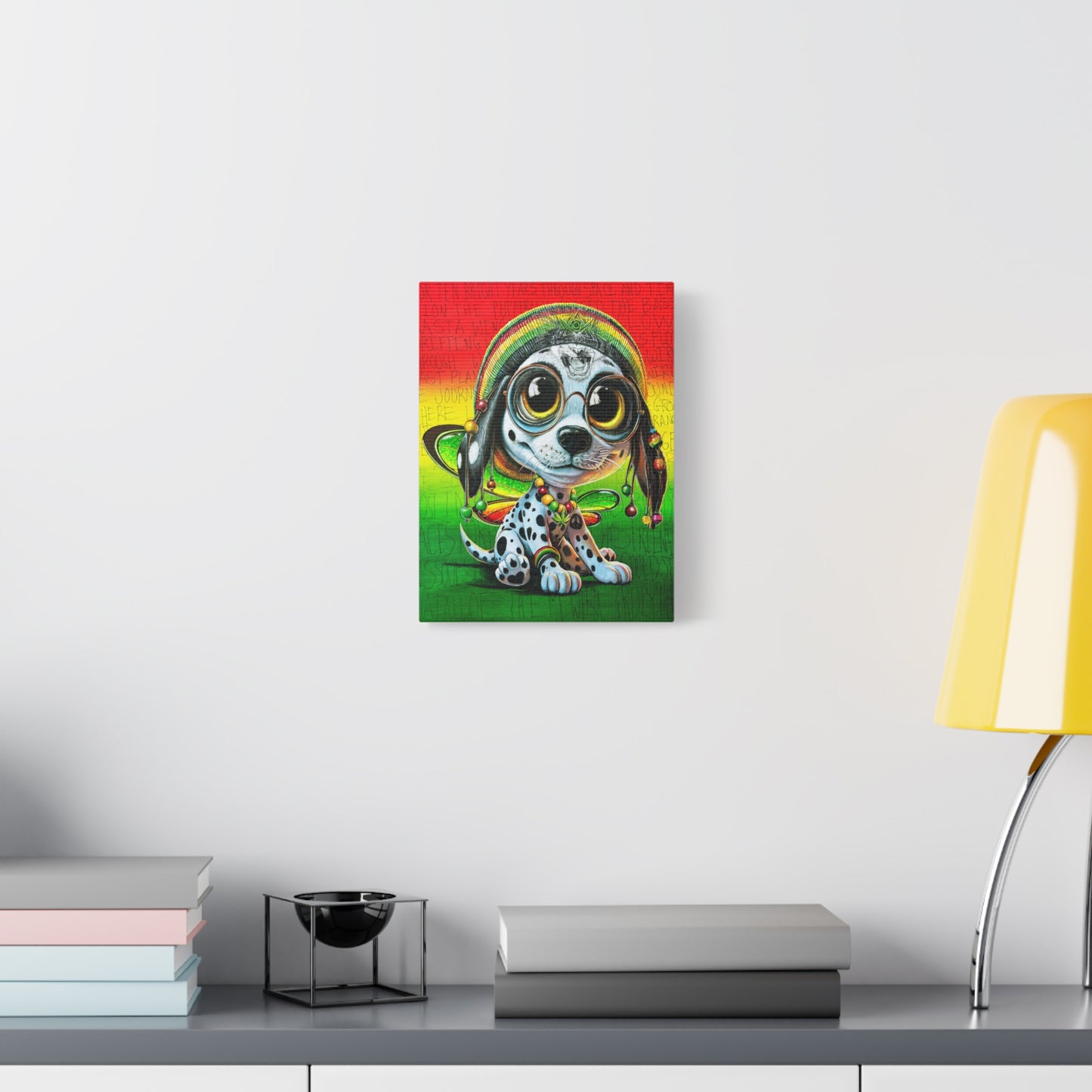 Zion the Rasta PuppyFly - Canvas Print